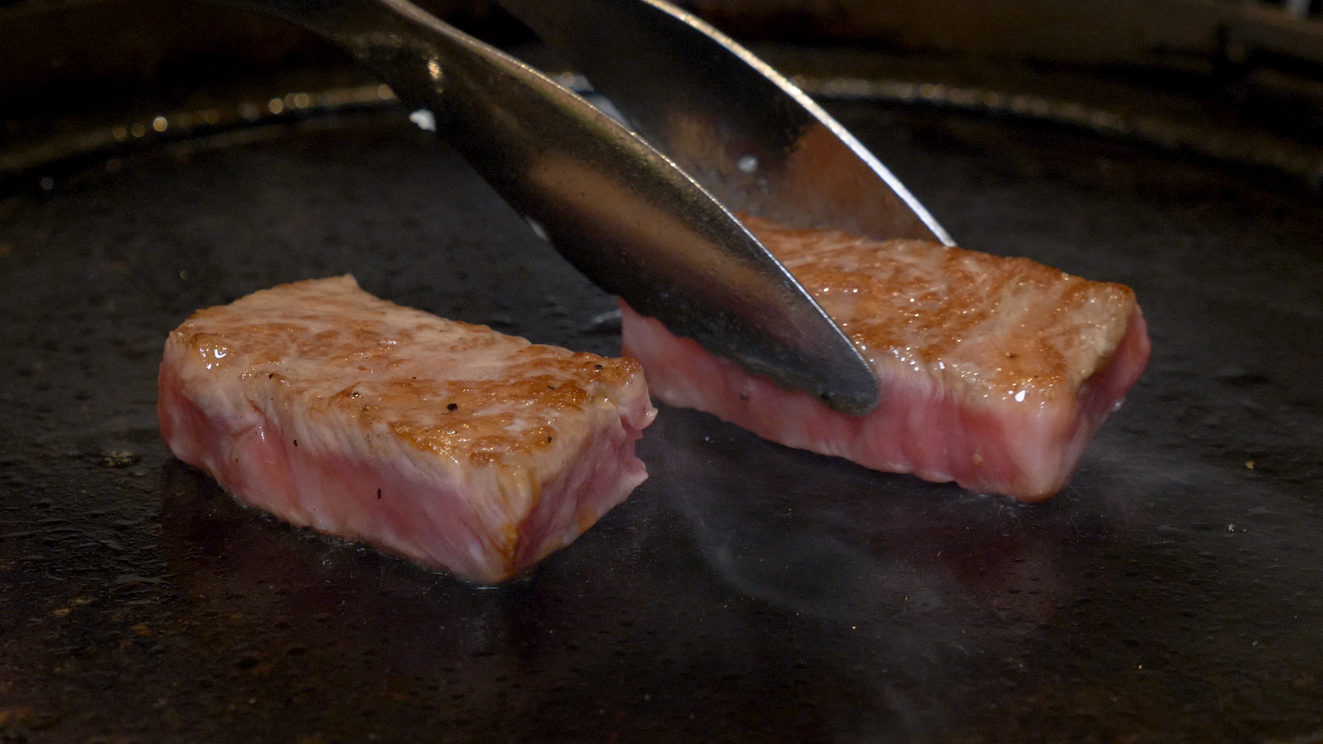 Grill Japanese wagyu steak